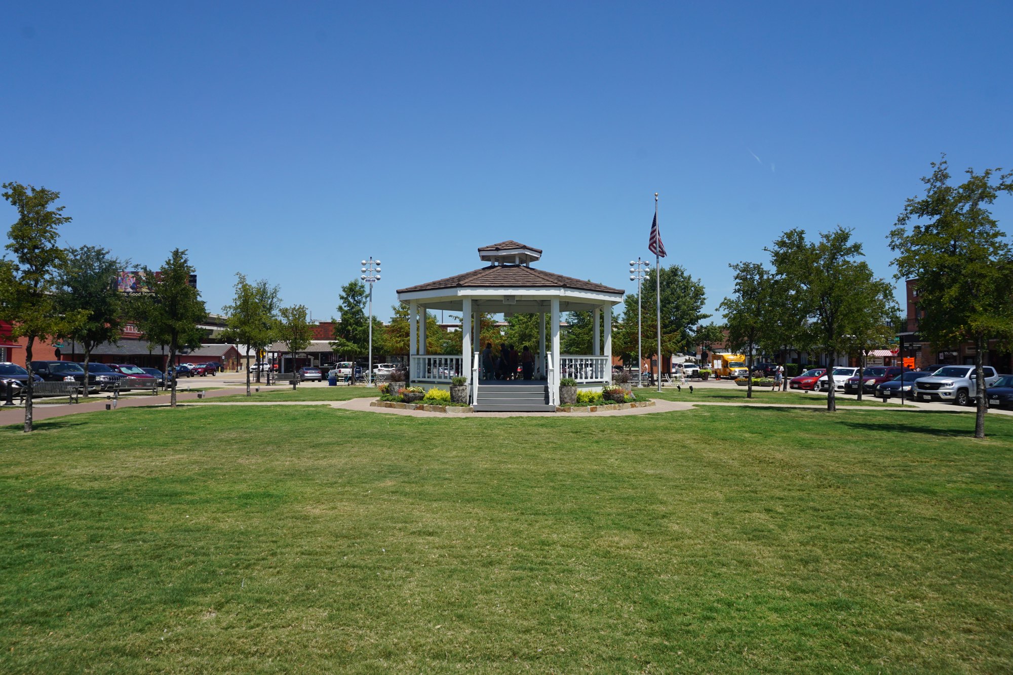 The gazebo and square in Carrollton (Taken on 20 July 2019)